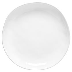 Livia Modern Classic White Stoneware Dinner Plate - Set of 4