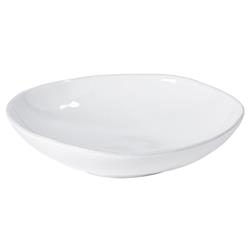 Livia Modern Classic White Stoneware Pasta Bowl - Set of 4