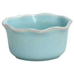Cook &amp; Host Modern Blue Stoneware Oval Ramekin - Set of 4