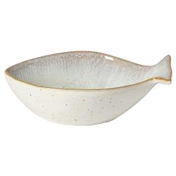 Dori Coastal Beach Beige Stoneware Seabream Bowl