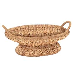 Tara Coastal Beach Natural Handwoven Rattan Decorative Bowl