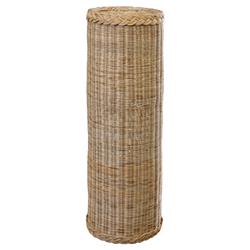 Riona Coastal Beach Natural Handwoven Rattan Plinth Pedestal - 43"