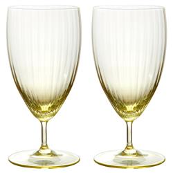 Quinn Modern Classic Citrine Drinking Glass - Set of 2