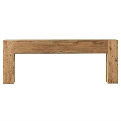 Oliver Rustic Lodge Brown Oak Wood Rectangular Console Table