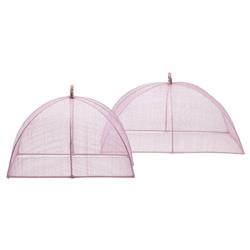 Rachel Coastal Lavender Sinamay Rectangular Food Cover - Set of 2