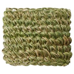 Emmy Coastal Beach Green Crochet Napkin Ring - Set of 4