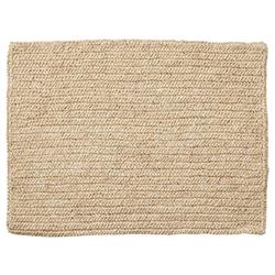 Emmy Coastal Beach Natural Crochet Rectangular Placemat - Set of 4