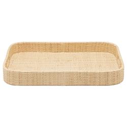 Barth Coastal Beach Natural Raffia Rectangular Tray