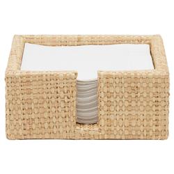 Barth Coastal Beach Natural Raffia Cocktail Napkin Tray - Set of 2