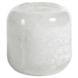 Fia Modern Classic Natural White Alabaster Tealight Candleholder - Set of 4