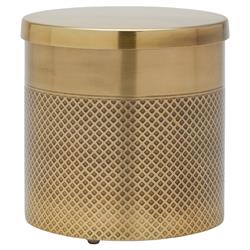 Pigeon and Poodle Hagen Modern Antique Brass Stainless Steel Bath Canister