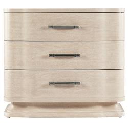 Cynthia Modern Classic Beige Oak Wood 3 Drawer Wide Nightstand Wide (Over  29" W) | Kathy Kuo Home