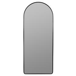 Diane Industrial Black Metal Frame Full Length Arch Floor Mirror