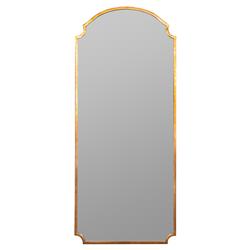 Teagan Hollywood Gold Metal Frame Full Length Arch Floor Mirror
