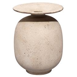 Theresa Modern Classic Beige Ceramic Decorative Table Vase
