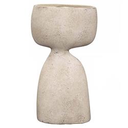 Tabitha Modern Classic Beige Ceramic Decorative Table Vase