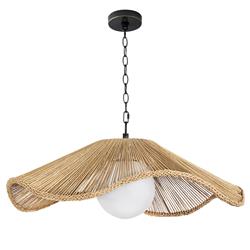 Provence Cafe Natural Twisted Rope Pendant - Large