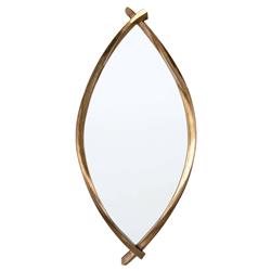 Arbre Mid Century Antique Gold Leaf Resin Frame Wall Mirror