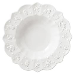 Toys Delight Royal Modern Classic White Porcelain Deep Plate