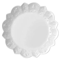 Toys Delight Royal Modern Classic White Porcelain Shallow Bowl