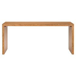 Carlos Rustic Lodge Brown Oak Veneer Desk