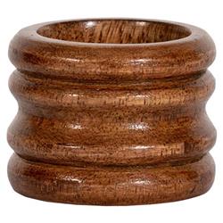 Juliska Bilbao Rustic Lodge Brown Mango Wood Napkin Ring