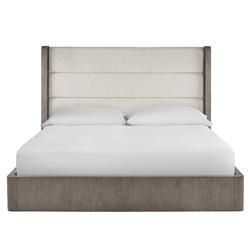Ellie Modern Classic Off White Upholstered Weathered Grey Oak Tufted ...