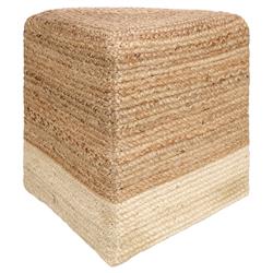 Sienna Coastal Beach Tan Triangle Pouf