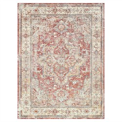 Nathan Antique Loom Rust Oushak Patterned Rug - 10'x14'