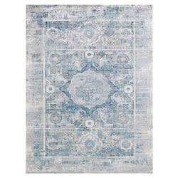 The Met Legacy Blue Floral Patterned Rug - 12'x15'