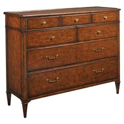 Marseille French Country Bordeaux Brown Wood Dresser