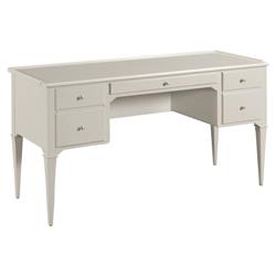 Marseille French Country Carrara White Wood Writing Desk