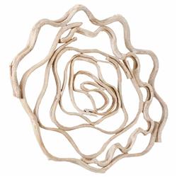 Oswald Rustic Lodge Natural Wood Flower Wall Sculpture