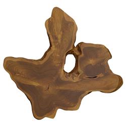 Marcello Rustic Lodge Natural Teak Wood Wall Sculpture