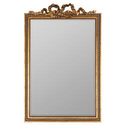 Ulysses French Country Antique Gold Beveled Frame Wall Mirror - Large
