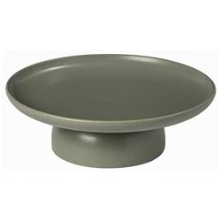 Pacifica Modern Classic Artichoke Stoneware Footed Cake Plate