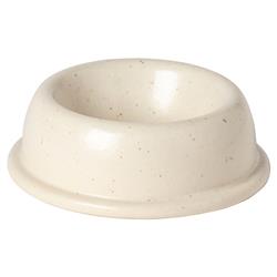 Pacifica Pet Collection Modern Vanilla Stoneware Food Bowl - 6&quot;