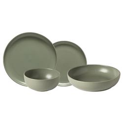 Pacifica Modern Classic Artichoke Stoneware 4 Piece Place Setting