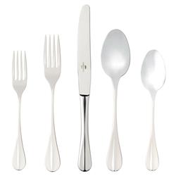 Nau Modern Classic Polished Stainless Steel 5 Piece Flatware Set