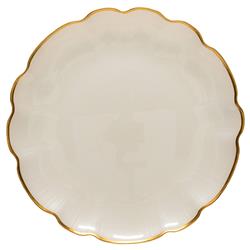 Francesca French Country Gold Rim Colored Glass Charger Plate