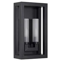 Montecito Black Iron Double Arm Outdoor Sconce