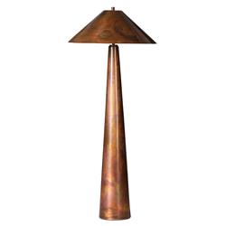 Fern Mid Century Modern Iridescent Acid Wash Stainless Steel Floor Lamp