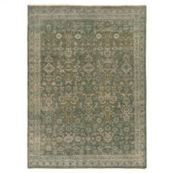 Franchesca French Country Green Wool Oushak Patterned Rug - 8&#39;x10&#39;