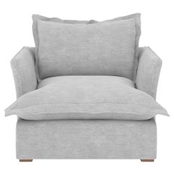 Alanna Modern Classic Portofino Grey Arm Chair
