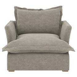 Alanna Modern Classic Portofino Pumice Arm Chair