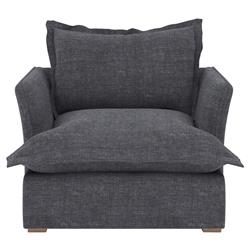 Alanna Modern Classic Braden Navy Arm Chair