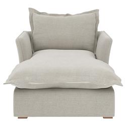 Alanna Modern Classic Braden Bisque Chaise Lounge