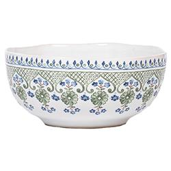 Juliska Villa Seville French Country Chambray Floral Ceramic Cereal Bowl