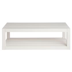 Carter Coastal Beach White Sand Oak 2 Tier Rectangular Coffee Table
