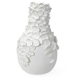 Palecek Calla French Country White Porcelain Decorative Table Vase - Small